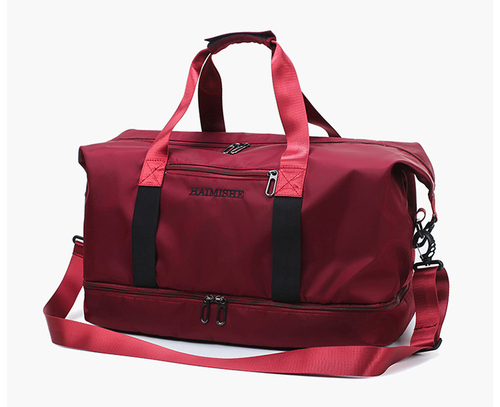   Large Capacity Travel Bag Waterproof Sport Gym Travel Duffel Bag With Shoe Compartment