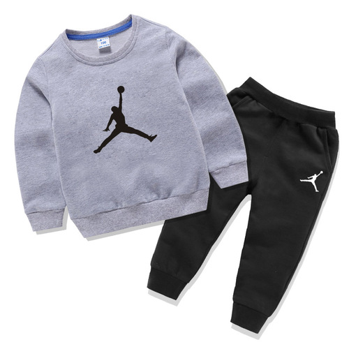 Autumn Kids's Long Sleeve Round Neck Sweater Suit For Boys Girls New Sports 2pcs Kids Clothing's Clothing