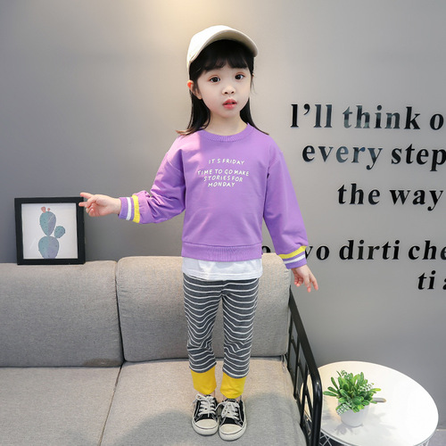 New kids clothing sets children's boutique clothes  baby girl spring autumn outfit set