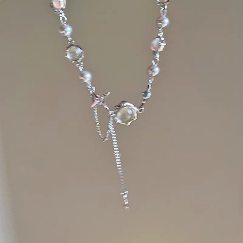 New Cross and Star Pendant Necklace, Multi-Functional Accessory, Exclusive Clavicle Chain