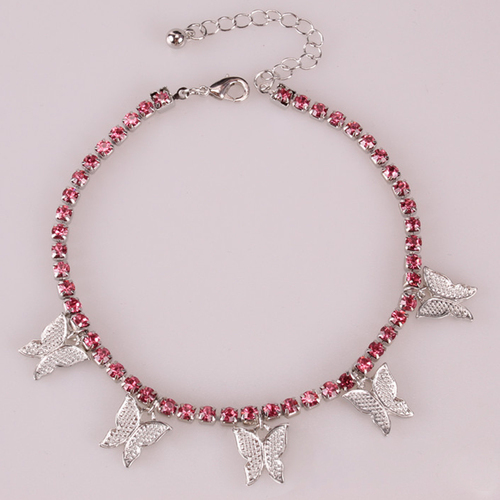 Gold Plated Butterfly Necklace for Women High Quality Tennis Chain with Butterfly Charm Jewelry