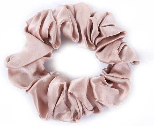 Suzhou  Supply 16MM Pure 100% Silk Scrunchies Pure Silk Hair Ties Scrunchies for Ponytail