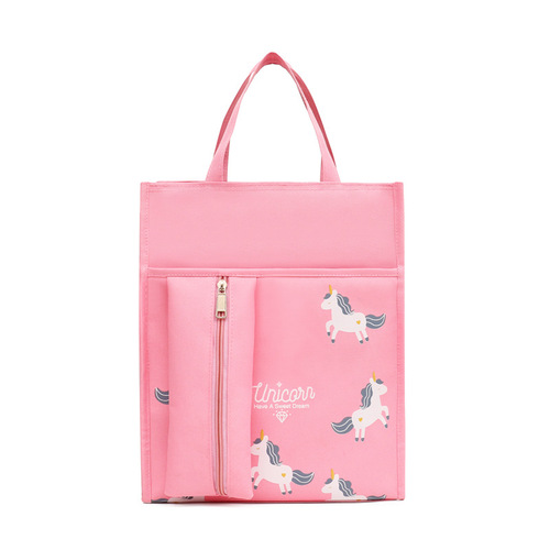 School Bag Teen Student Remedial primary school handbag polyester kids remedial bag tutorial messenger handle Bags