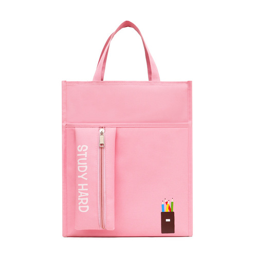 School Bag Teen Student Remedial primary school handbag polyester kids remedial bag tutorial messenger handle Bags