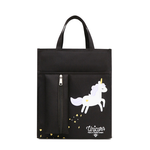 School Bag Teen Student Remedial primary school handbag polyester kids remedial bag tutorial messenger handle Bags