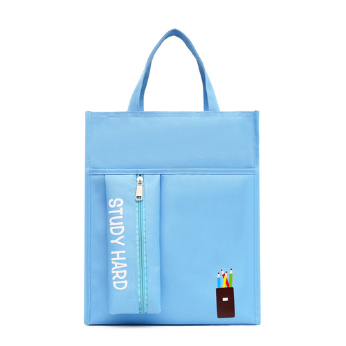 School Bag Teen Student Remedial primary school handbag polyester kids remedial bag tutorial messenger handle Bags