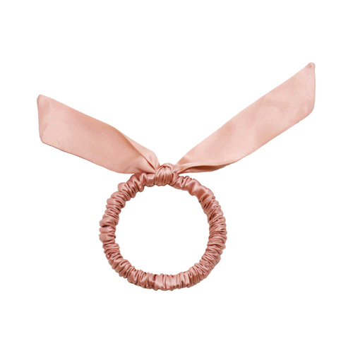 Women's 100%Silk Bowknot Hair Scrunchies Elastic Hair Ties Ropes Ponytail Holder Hair Scrunchies