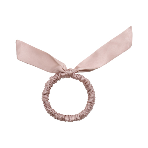 Women's 100%Silk Bowknot Hair Scrunchies Elastic Hair Ties Ropes Ponytail Holder Hair Scrunchies