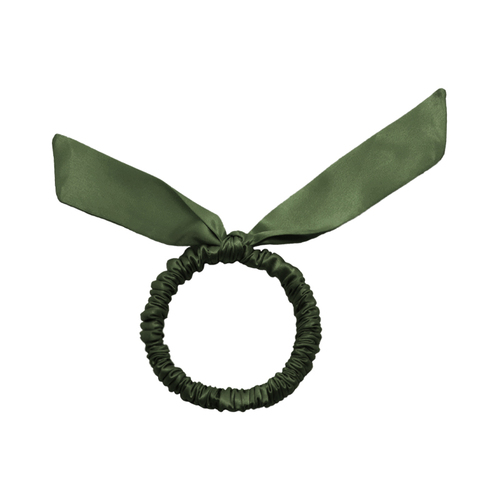 Women's 100%Silk Bowknot Hair Scrunchies Elastic Hair Ties Ropes Ponytail Holder Hair Scrunchies