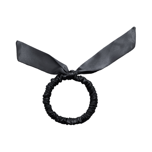 Women's 100%Silk Bowknot Hair Scrunchies Elastic Hair Ties Ropes Ponytail Holder Hair Scrunchies