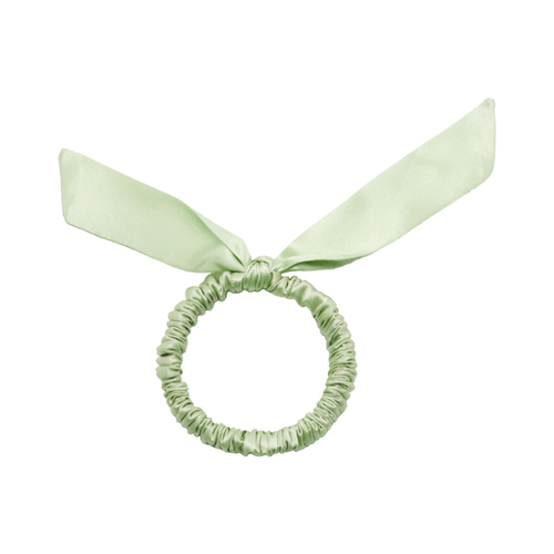 Women's 100%Silk Bowknot Hair Scrunchies Elastic Hair Ties Ropes Ponytail Holder Hair Scrunchies