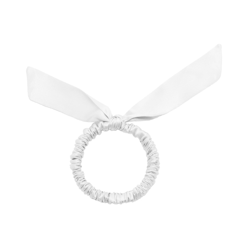 Women's 100%Silk Bowknot Hair Scrunchies Elastic Hair Ties Ropes Ponytail Holder Hair Scrunchies