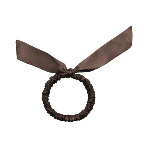 Women's 100%Silk Bowknot Hair Scrunchies Elastic Hair Ties Ropes Ponytail Holder Hair Scrunchies