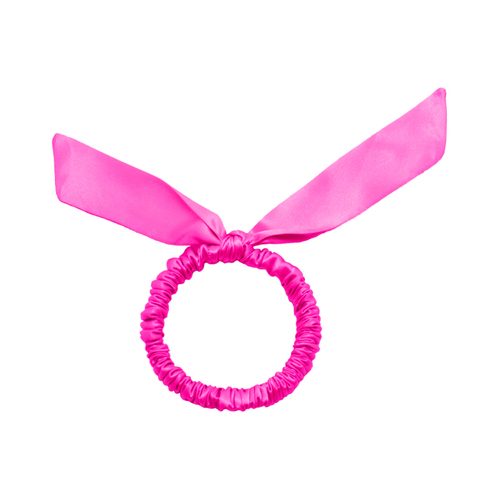 Women's 100%Silk Bowknot Hair Scrunchies Elastic Hair Ties Ropes Ponytail Holder Hair Scrunchies