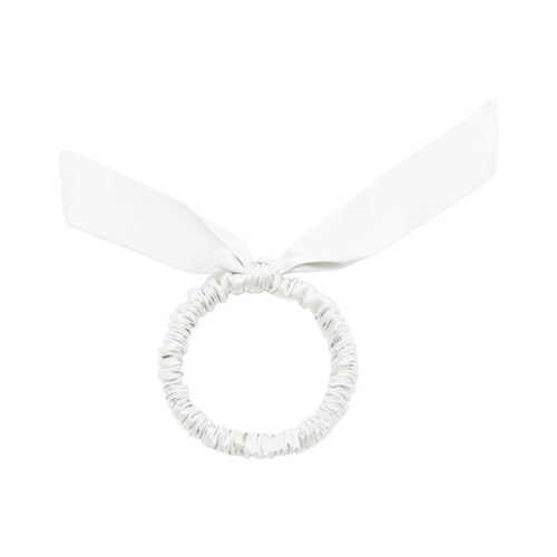 Women's 100%Silk Bowknot Hair Scrunchies Elastic Hair Ties Ropes Ponytail Holder Hair Scrunchies