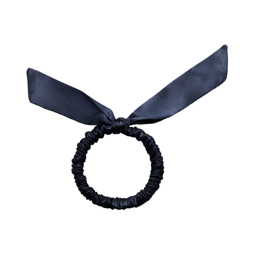 Women's 100%Silk Bowknot Hair Scrunchies Elastic Hair Ties Ropes Ponytail Holder Hair Scrunchies