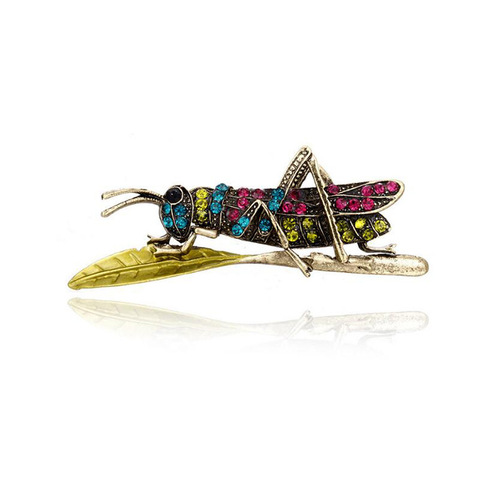 New rhinestone brooches in bulk Zinc Alloy brooches luxury women Insect fashion jewelry for woman