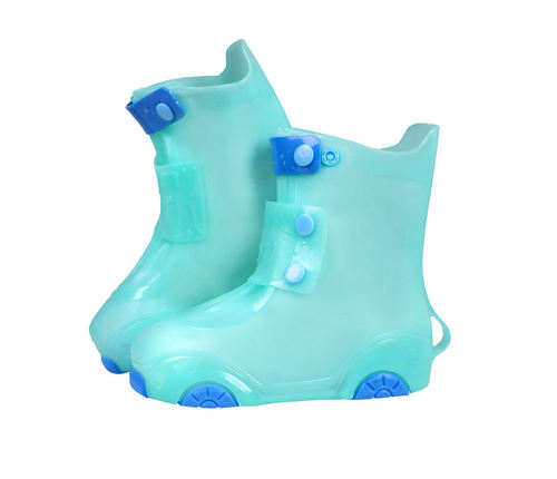 Waterproof Rainboots for kids boys girls zipper Anti-Slip Rain Shoes Children's cover shoes