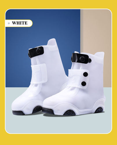 Waterproof Rainboots for kids boys girls zipper Anti-Slip Rain Shoes Children's cover shoes