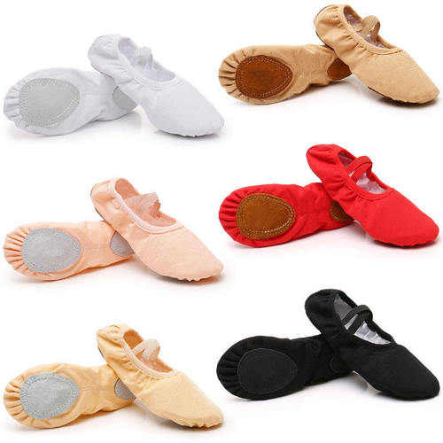 Ballet Leather Dance Shoes Gymnastic Yoga Shoes Flat Split Sole Leather Girls Ladies Children's And Adult's Sizes