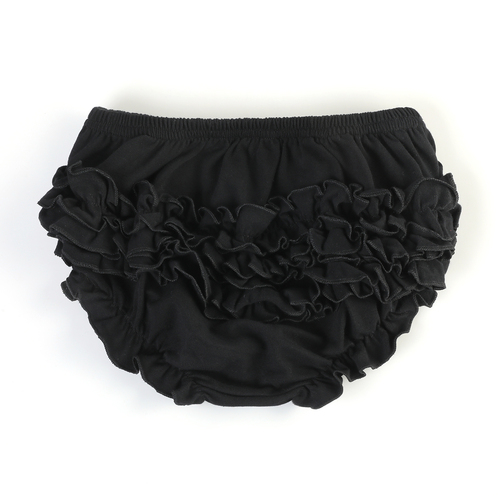 Summer Newborn Solid Color Baby Bloomers Triple Icing Ruffle Underwear Baby Girls Soft Cotton Bloomer