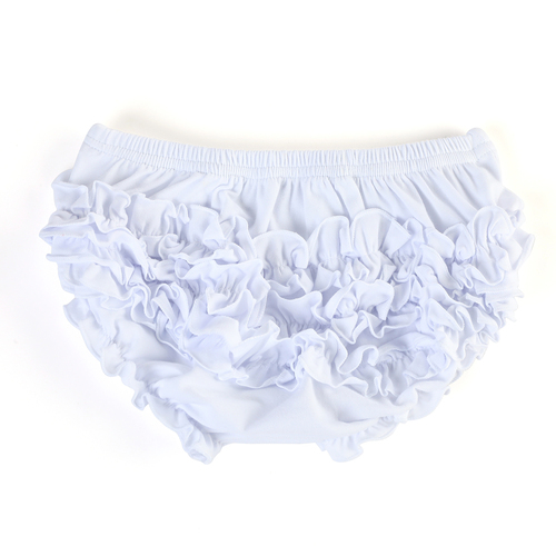 Summer Newborn Solid Color Baby Bloomers Triple Icing Ruffle Underwear Baby Girls Soft Cotton Bloomer
