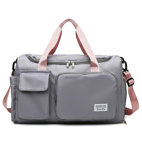 New Waterproof Foldable Sports Shoulder Bag Weekender Duffle Tote Travel Bag With Shoe Compartment