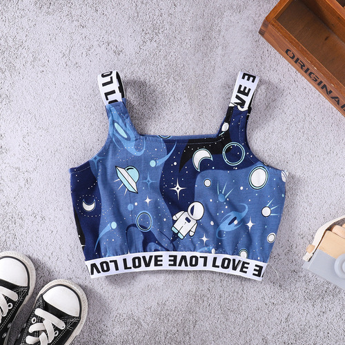 Summer Tops Crop Teens For Girls Print Sport Top For Girl Young Teens In Lingerie Baby Underwear Toddler Undershirt
