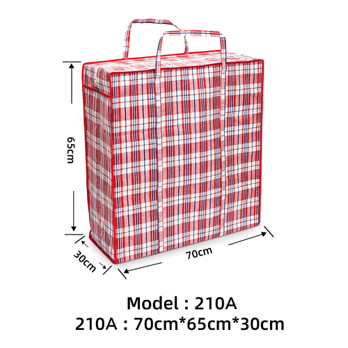 Travel Moving Bags Polypropylene Tote Pp Woven Bag Zipper