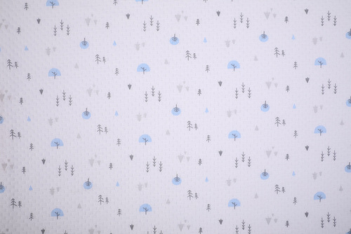 In stock bamboo fiber cartoon printing air layer knitted bamboo fiber fabric for baby quilt underwear