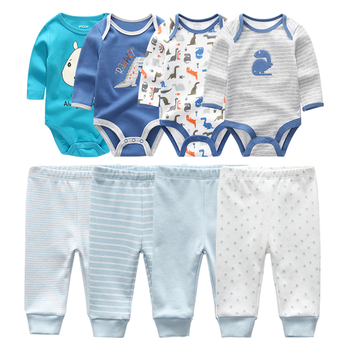8pcs/lots  baby boys' clothing  clothes romper sets