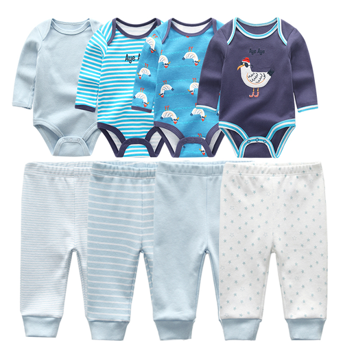 8pcs/lots  baby boys' clothing  clothes romper sets