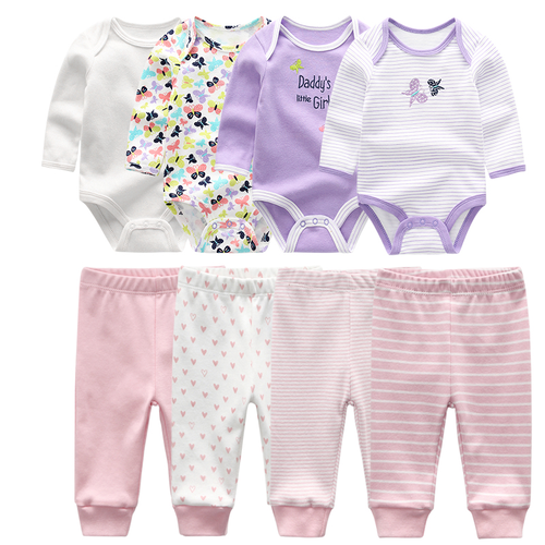 8pcs/lots  baby boys' clothing  clothes romper sets