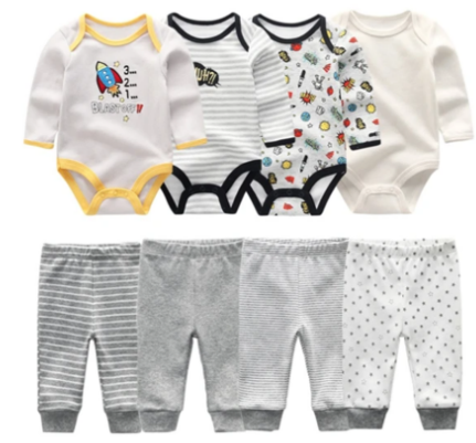 8pcs/lots  baby boys' clothing  clothes romper sets