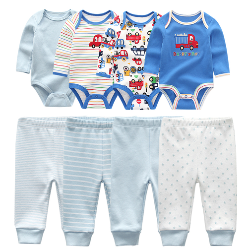 8pcs/lots  baby boys' clothing  clothes romper sets