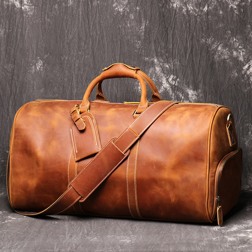  Leather Travel Overnight Weekend Sports Gym Duffel Carry On bag Handmade  Leather Duffle bags for Men