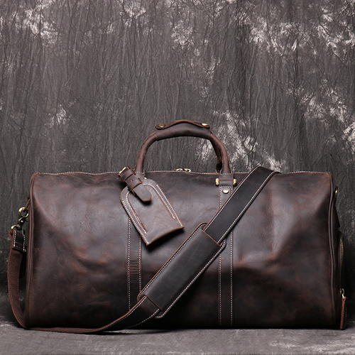  Leather Travel Overnight Weekend Sports Gym Duffel Carry On bag Handmade  Leather Duffle bags for Men