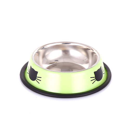 Stainless Steel Cat Bowls Pet Steel Bowl Set Food Water Bowl for Dogs and Cats Anti-skid Feeder Supplies for Small Dogs 