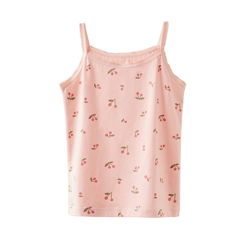 High Quality Girls' Lace Halter Top Underwear New Design with Lovely Floral Pattern