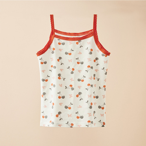 High Quality Girls' Lace Halter Top Underwear New Design with Lovely Floral Pattern