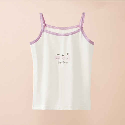 High Quality Girls' Lace Halter Top Underwear New Design with Lovely Floral Pattern