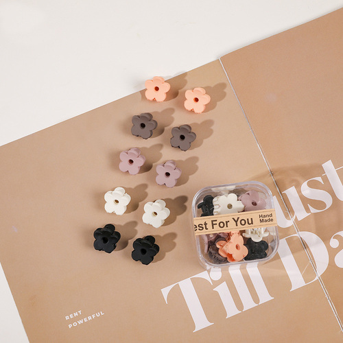  10pcs/Box Mini Hair Claw Clips Cute Fringe Hair Clip Set 33 Patterns Sweet Clips Hair Accessories for Women Gi
