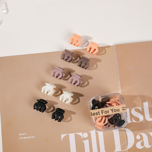  10pcs/Box Mini Hair Claw Clips Cute Fringe Hair Clip Set 33 Patterns Sweet Clips Hair Accessories for Women Gi
