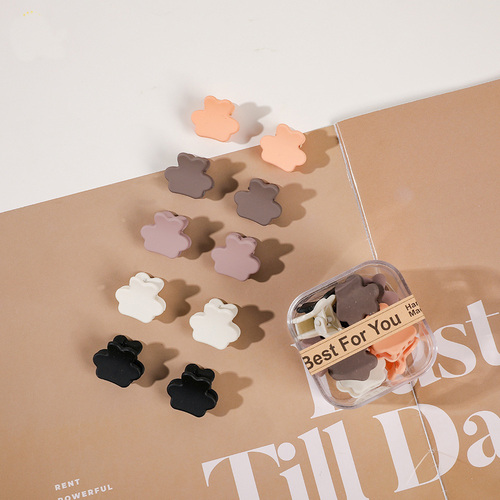  10pcs/Box Mini Hair Claw Clips Cute Fringe Hair Clip Set 33 Patterns Sweet Clips Hair Accessories for Women Gi