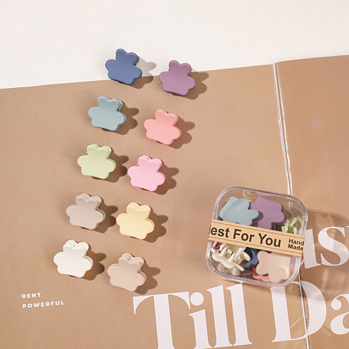  10pcs/Box Mini Hair Claw Clips Cute Fringe Hair Clip Set 33 Patterns Sweet Clips Hair Accessories for Women Gi