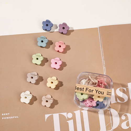 10pcs/Box Mini Hair Claw Clips Cute Fringe Hair Clip Set 33 Patterns Sweet Clips Hair Accessories for Women Gi