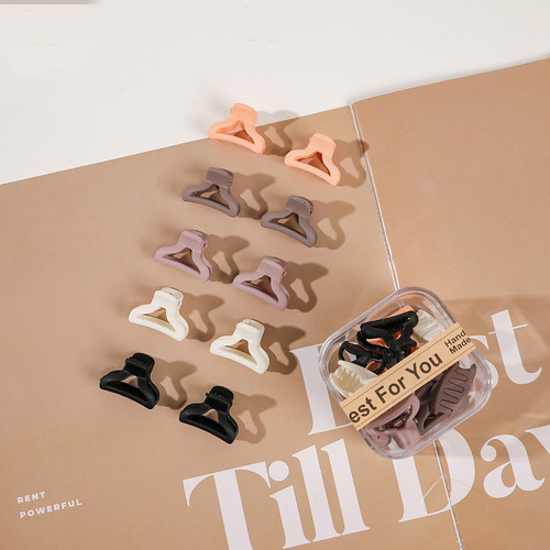  10pcs/Box Mini Hair Claw Clips Cute Fringe Hair Clip Set 33 Patterns Sweet Clips Hair Accessories for Women Gi