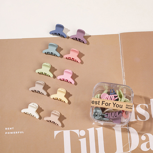  10pcs/Box Mini Hair Claw Clips Cute Fringe Hair Clip Set 33 Patterns Sweet Clips Hair Accessories for Women Gi