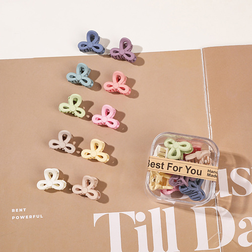  10pcs/Box Mini Hair Claw Clips Cute Fringe Hair Clip Set 33 Patterns Sweet Clips Hair Accessories for Women Gi