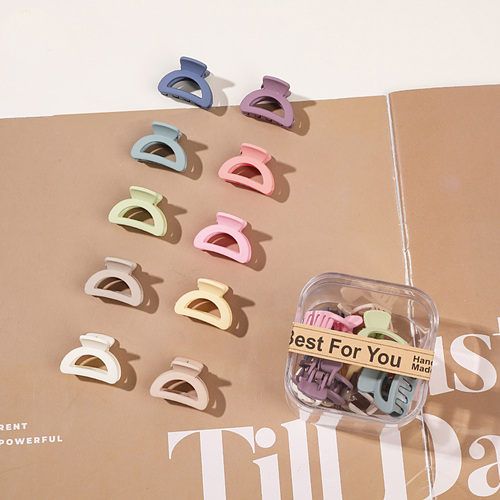  10pcs/Box Mini Hair Claw Clips Cute Fringe Hair Clip Set 33 Patterns Sweet Clips Hair Accessories for Women Gi